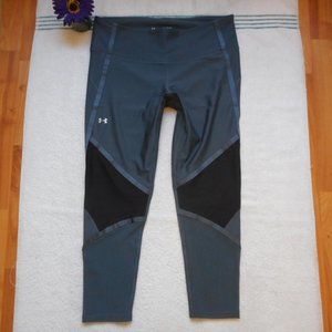 New UNDER ARMOUR Leggings Size 2XL Gray High-Rise Ankle Crop